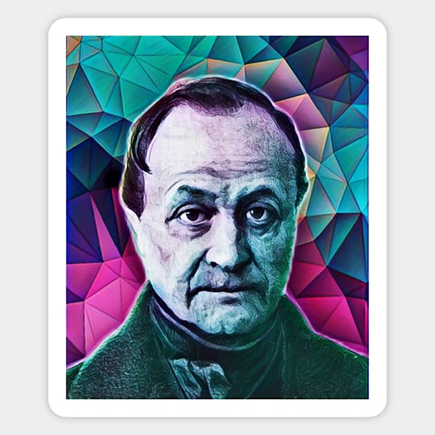 Auguste Comte Portrait | Auguste Comte Artwork 4 Magnet by JustLit